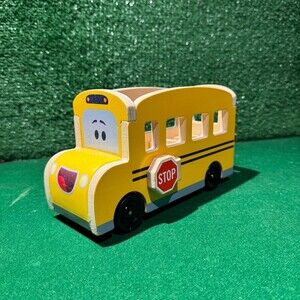 Melissa & Doug Blue's‎ Clues & You! Wooden Pull-Back School Bus toy